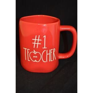 Red Rea Dunn #1 Teacher Mug Artisan Collection by Magenta teacher gift